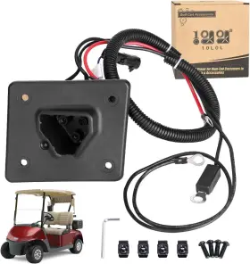 00387 10l0l Golf Cart 48v Charger Receptacle For Ezgo Rxv And Txt