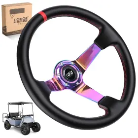 00540-y 10l0l Golf Cart Steering Wheel Universal Design Fit For Color Coal Black