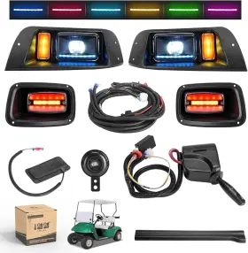 243-906 10l0l Deluxe Golf Cart Light Kit For Ezgo Txt 1996-2013 12v-48v Headlight