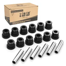 10l0l 688209769272 Golf Cart Spring Bushing Kit-rear Leaf Springs Shackles Black