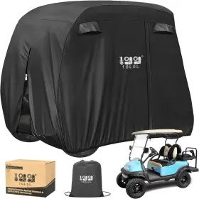 420d 10l0l 688209791051 2/4/4 2 Passenger Golf Cart Cover Fits For Yamaha Ezgo Club Car Wate