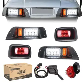 10l0l 688209791167 Golf Cart Headlights And Tail Light Kits For Ezgo Txt 1996-2013 Gas E