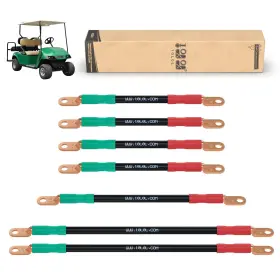 A18-00060-cd 10l0l A18-00060-cd--b18 Golf Cart Battery Cables 4 Gauge For 36v And 48v Ezgo Txt 1994-up Ac/dc