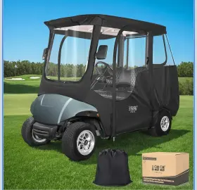 Acc-f55-f-sz 10l0l 2 Passenger Golf Cart Enclosure Rain Cover Yamaha G14 G16 G22 G29 Drive/drive