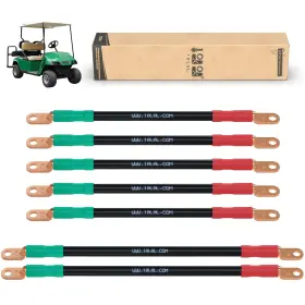 B07l4fg8m9 10l0l Golf Cart Battery Cables 4 Gauge For 36v And 48v Ezgo Txt 1994-up Ac/dc Wir