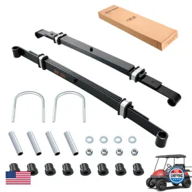 10l0l B07z8r9p67 Heavy Duty 4-leaf Rear Leaf Spring Kit For Club Car