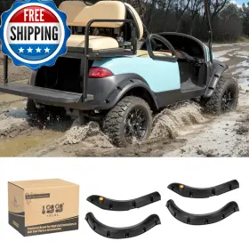 10l0l B0811t6s3s Golf Cart Fender Flares For Club Car Precedent 2004-up Front And Rear Mud