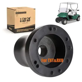 B087wv4snc 10l0l Golf Cart Steering Wheel Adapter For Ezgo Txt/rxv 5-6 Hole - Black