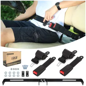 10l0l B08c7dfzsl Golf Cart Seat Belts 2 Pack 42 Retractable Bracket Kit For Yamaha/ds/ezgo