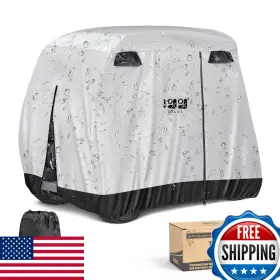 10l0l B08g8cjxgh Golf Cart Cover For Yamaha Ezgo Club Car 2/4 Passenger Waterproof Heavy