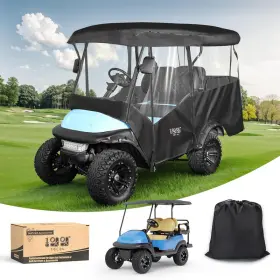 4-passenger 10l0l B0dgtcj5cp Universal Golf Cart Enclosure Fits Yamaha Ezgo Club Car