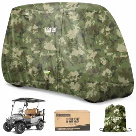 B0dt5l1rqd 10l0l 2/4/42 Passenger Golf Cart Cover Upgrade Extended Roof 600d Waterproof