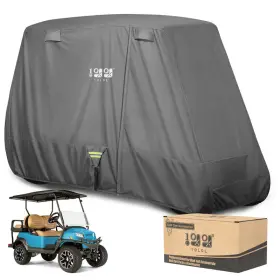 B0f6yc5ytd 10l0l 2/4/42 Passenger Golf Cart Cover Upgrade Extended Roof 600d Waterproof