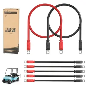B0f8blsy63 10l0l Golf Cart Heavy Duty Battery Cables 48 Volt Club Car Ds Precedent 7pcs Cop