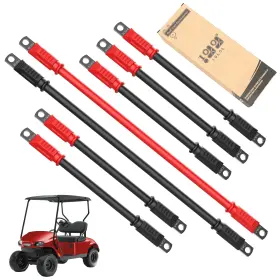 B0f8h2zzr7 10l0l Golf Cart Battery Cables 3 Gauge 36v 48v Ezgo Txt 1994-up Ac/dc Wire