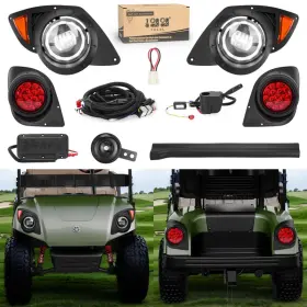 B0fjy1z3p1 10l0l Golf Cart Headlights And Taillight Kit Fit Yamaha G29 Ydr Drive 2007-2016