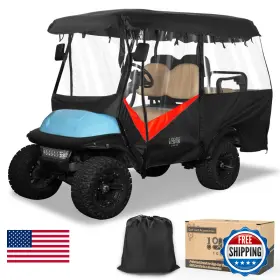 B0f89x34bf 10l0l Golf Cart 4 Passenger Enclosure 600d Waterproof Driving