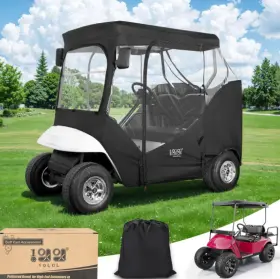 10l0l Sku F55 Golf Cart 2 Passenger Enclosure For Ezgo Txt Rxv 4 Sided Clear Window