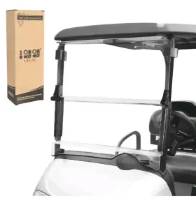 10l0l 10lol 703159744077 Golf Cart Folding Clear For Ezgo Rxv 2008-up Thicker Upgrade Polycarbonate