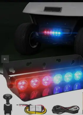 Y68-h 1olol Golf Cart Brake Led Strobe Light -universal Emergency Front/rear