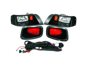 3g Parts Cc-1003 Basic Light Kit With Led Tail Lights For Ezgo Txt Golf Carts 1996-2013