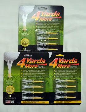 4333903865 4 Yards More Golf Tee 2 3/4 Inch 3 Pack 12 Tees