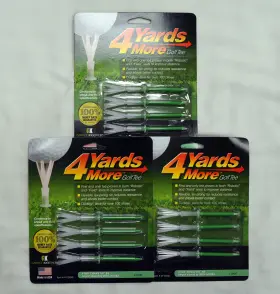 Lysb01jk1pyfk-sprtseqip 4 Yards More Golf Tees Inch - Green 3 Packs Of 11926