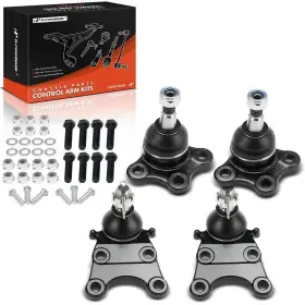 Apca8417 A-premium Set Of 4 Front Upper And Lower Ball Joints Kit Compatible With Chev