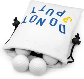Acebirdie 445001822849 Golf Valuables Pouch Leather Tee With Drawstring Closure Ball H
