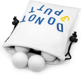 Acebirdie 711181473865 Golf Valuables Pouch Leather Tee With Drawstring Closure Ball H
