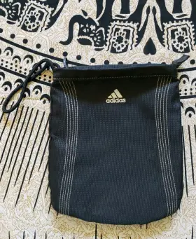 0305104601 Adidas Golf Performance Valuables Pouch Zipper Lined Taylormade Metal Pull