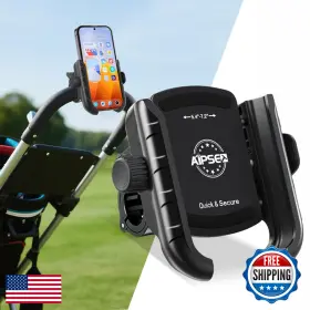 B0fcmcnk2n Aipset Golf Push Cart Phone Holder Scooter Mount Stroller