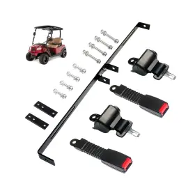 Aiweiluck 743155684694 2 Passenger Golf Cart Retractable 42 Inch Seat Belts With Belt Bracket ... Fast Ship