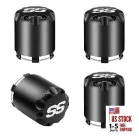 Du00109 Aix Drive-up Golf Cart Black Ss Center Caps Itp Wheel Hub Cap