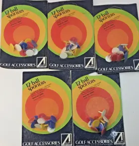 20390 Ajay Sports Golf Ball Spotters 5 Packages Total Of 60 Holders Vintage New Gift Summer