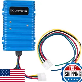 B0cnvlvrvw Ajulybee Golf Cart Voltage Reducer 48v To 12v 30a 360w Dc Converter Regulator