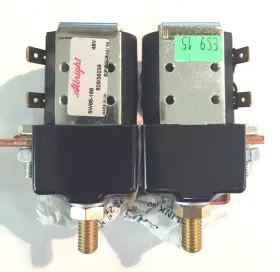 71467-02 Albright Double Solenoid New 48 Volt Contact Relay Columbia Parcar