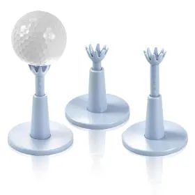 Aleybloodes 731256461443 3 Pack Rotating Height Adjustable Golf Tees For Mats 2.09 Inch Blue