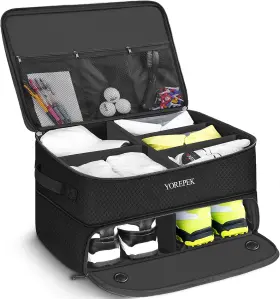 All Categories 313040895827 2 Layer Golf Trunk Organizer Waterproof Car Locker With Separate Compartmen
