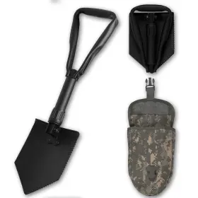 4347493957 Ammo Can Man 2 Piece Military Grade Entrenching Tool Set Tri Fold Metal Alloy Foldabl