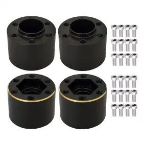 Wjh103 Amogot 4pcs Brass Weights Rc 12mm Hex Extended Wheel Hub Adapters For 1.9/2.2inch Be