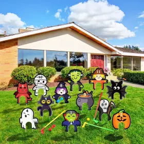 Yon-220701-p Amyhill 12 Pcs Halloween Golf Game Set Mini Party Yar