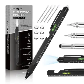 Aphekul996 Aphekul 610877961542 Pen Gifts For Men Cool Gadgets 9 In 1 Multitool Stocking Stuffers M