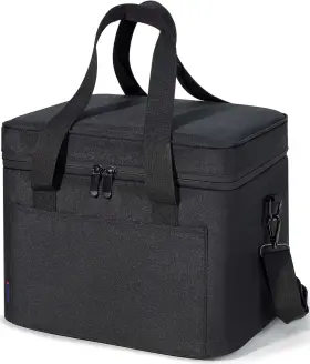Lb01 Aprikostein Soft Cooler Bag 24/20 Cans Collapsible Medium Medium/24can/17l Black