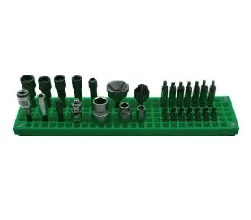 Tcb-pb040-gr Ascend Tools Organizer Genie - One Green Slim Pegboard To Organize Your Sockets Wrenc