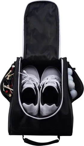Athletico 313027998909 Golf Shoe Bag - Zippered Carrier Bags With Ventilation And Outside