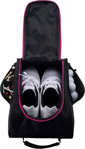 Athletico 313041777740 Golf Shoe Bag - Zippered Carrier Bags With Ventilation And Outside