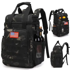 Lcb04-3 Atripack Tactical Backpack Cooler Lunch Backpacks For Men Work With Large Black Camo