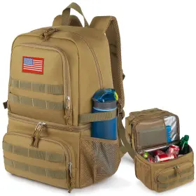 Lcb05-2 Atripack Tactical Double Deck Cooler Backpack For Men Large Lunch Brown