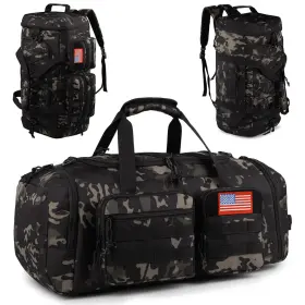 Lxb01-4 Atripack Tactical Gym Bag For Men 50l Large 3 In 1 Sports Duffle With Shoes Co